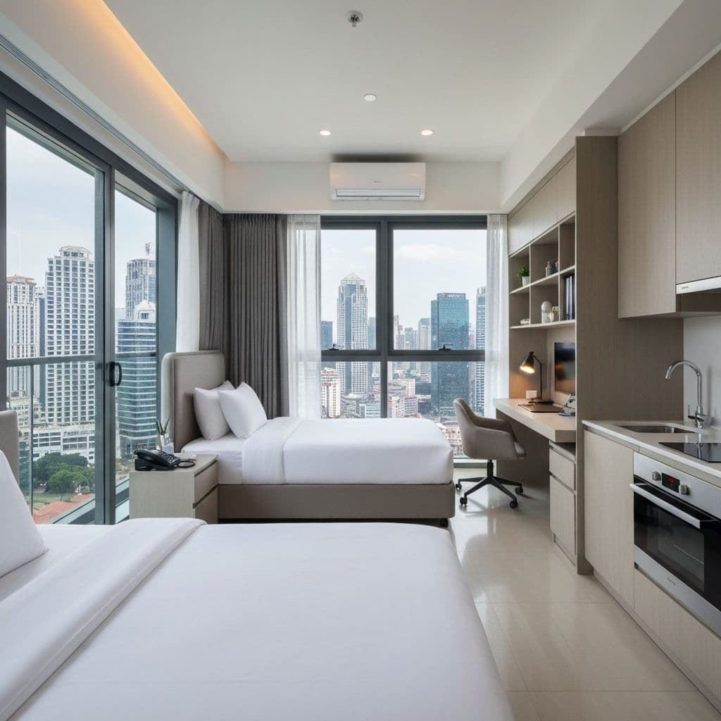 Comfortable winter camp accommodation