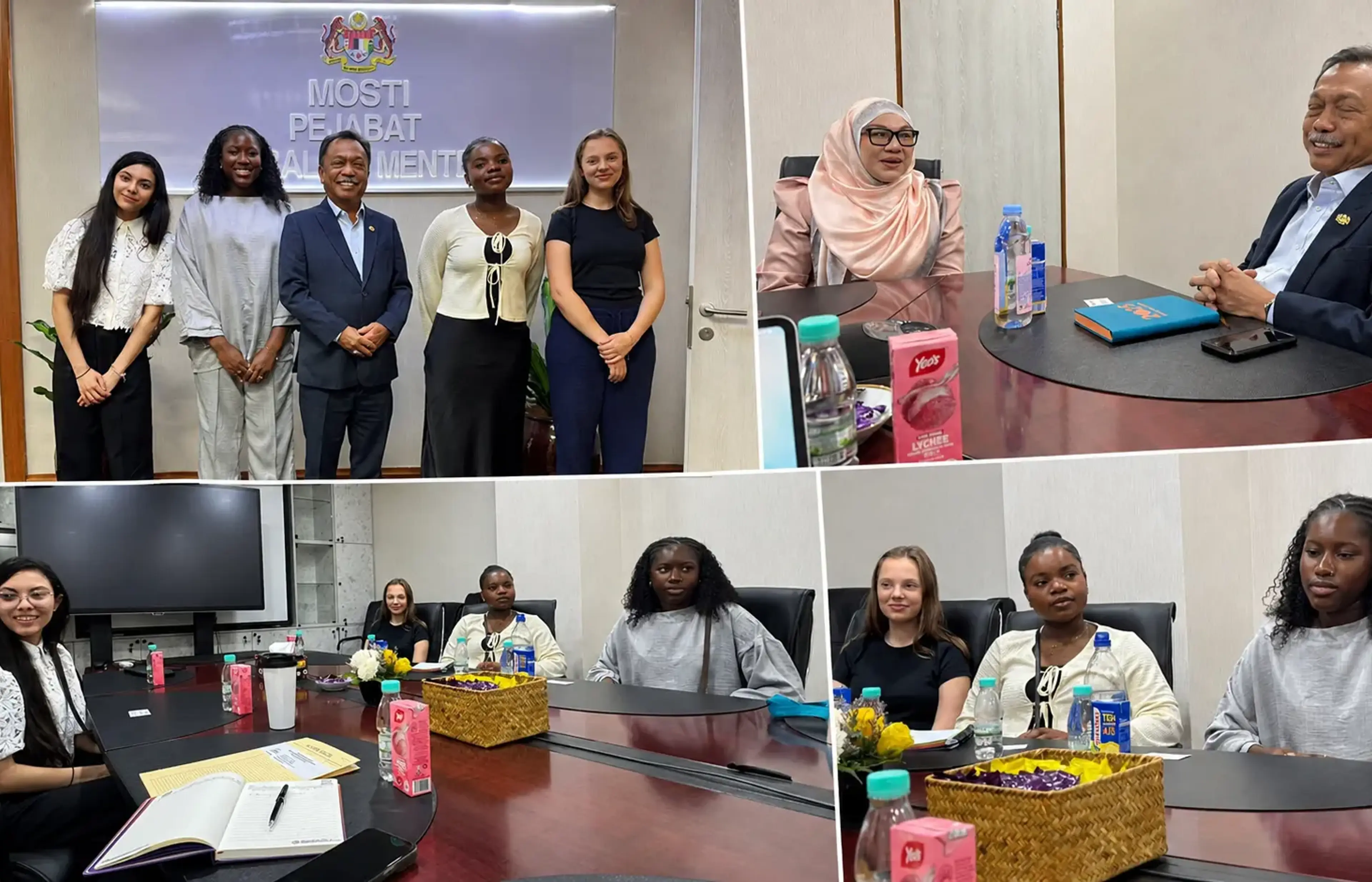 Excel Language Center team during an official meeting with the Deputy Minister of Science, Technology and Innovation